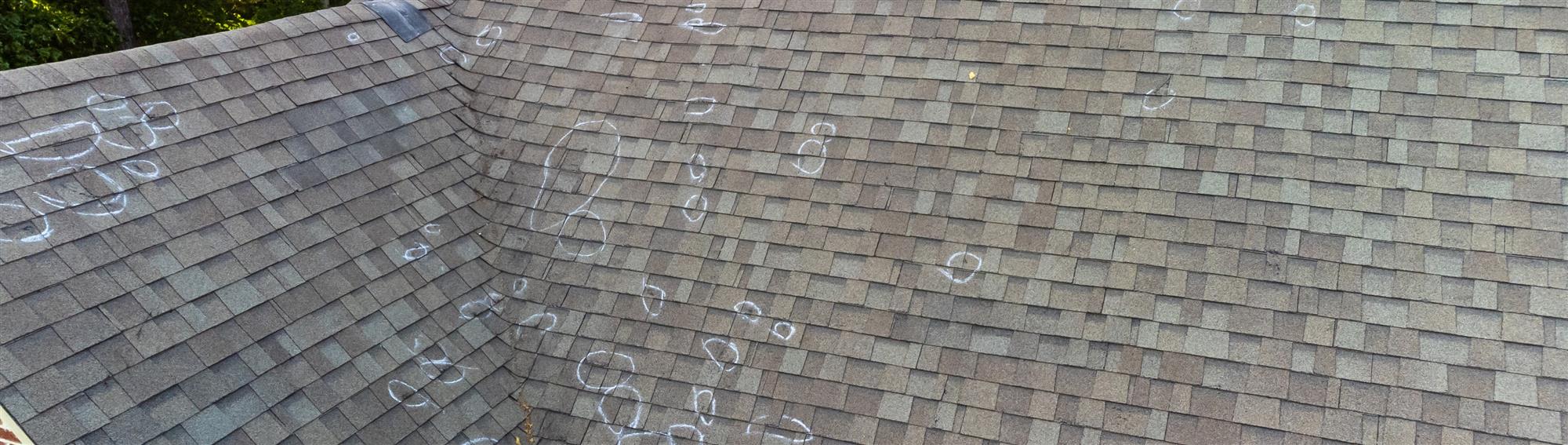 Roof hail damage inspection in Columbus, OH