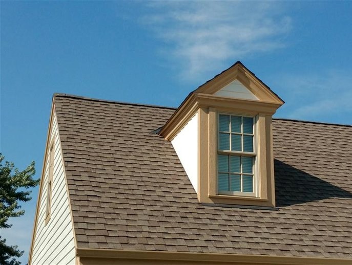 Replacement window installation on second floor of home