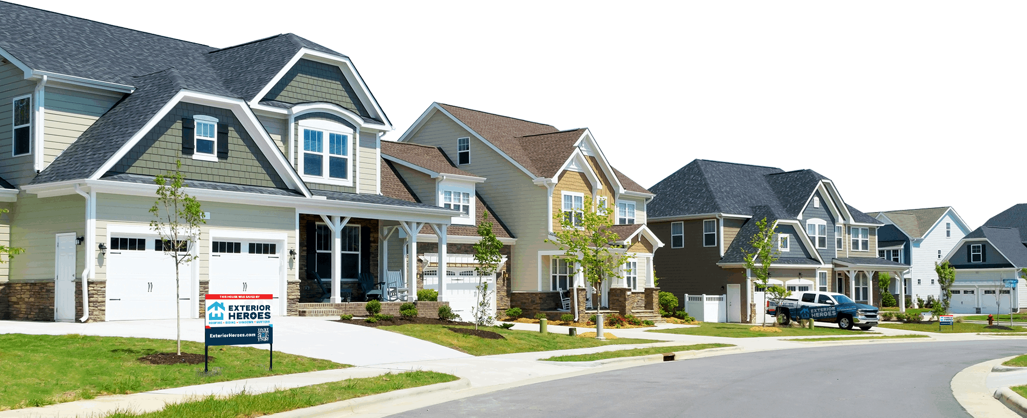 Improve your curb appeal with an Exterior Heroes roof!  Residential exterior remodeling in Ohio